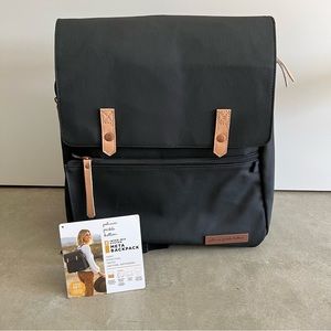 Meta Backpack in Black Matte Canvas